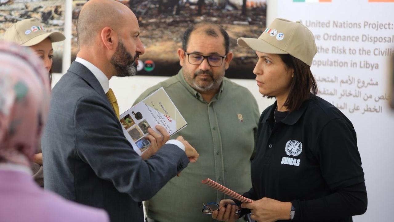 UN and Italy review progress on clearing Misratah blast site 