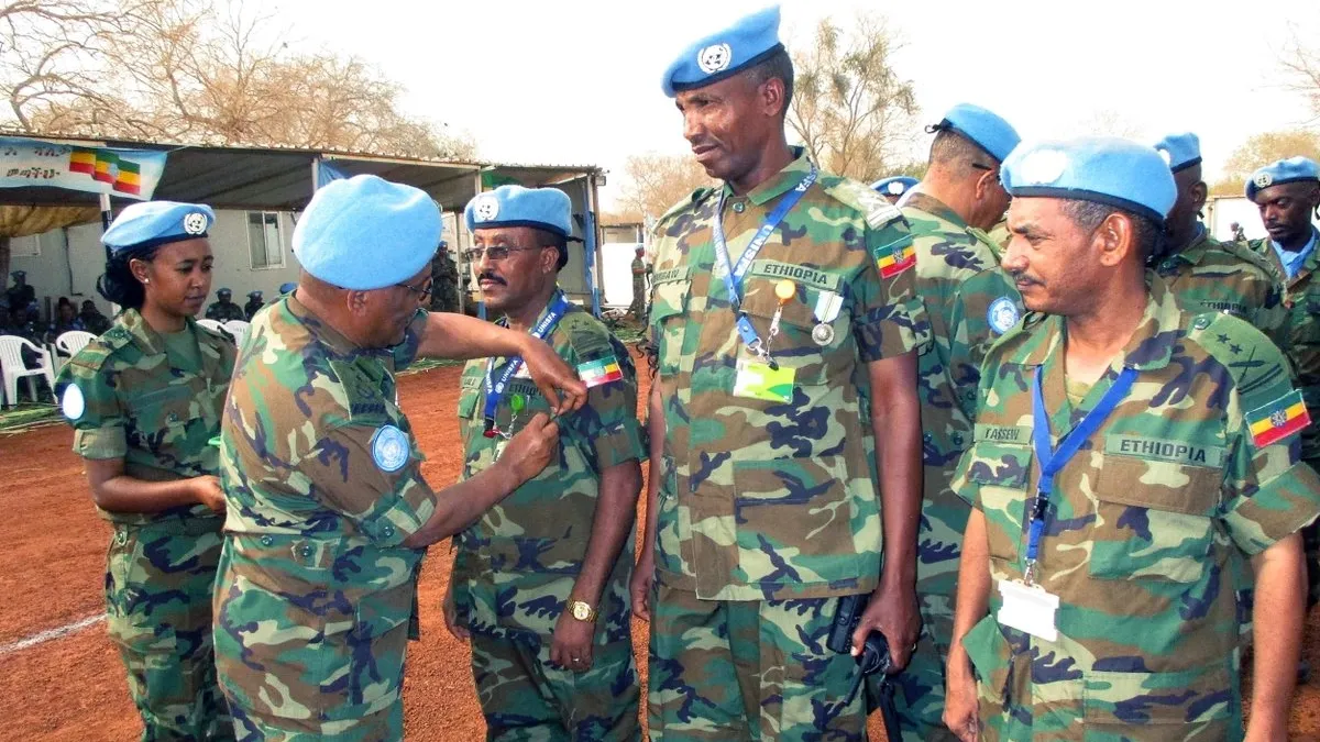 UN recognizes peacekeeping efforts of troops in Diffra