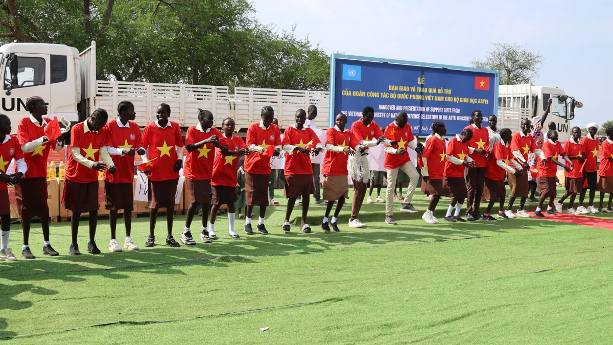 Vietnamese Peacekeepers Rebuild School Infrastructure, Promoting Education in Abyei