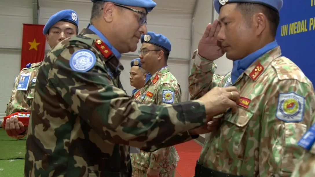 Vietnamese Peacekeepers Honored with UN Medals in Abyei