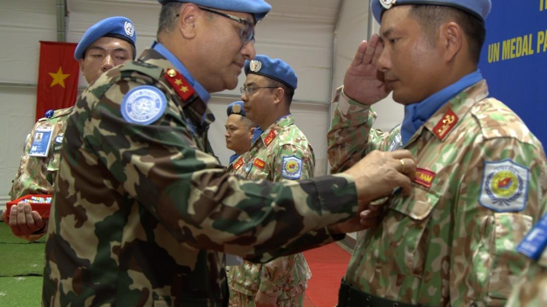 Vietnamese Peacekeepers Honored with UN Medals in Abyei
