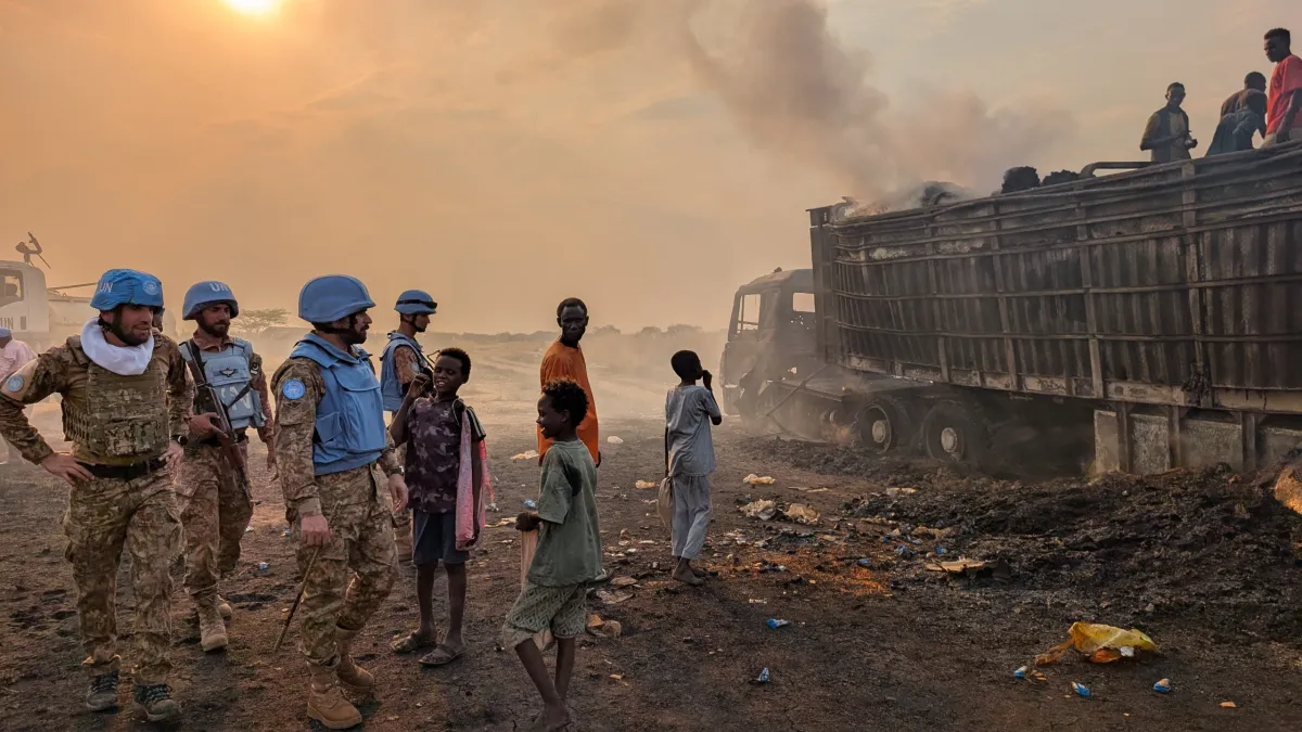 the drone attacks in the Abyei area