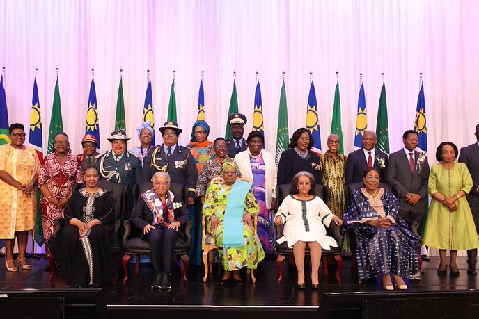 Group photo during the launch of the book "She Stands for Peace" 