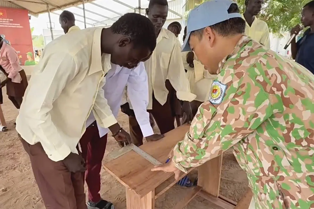 Vietnamese Peacekeepers Rebuild School Infrastructure, Promoting Education in Abyei
