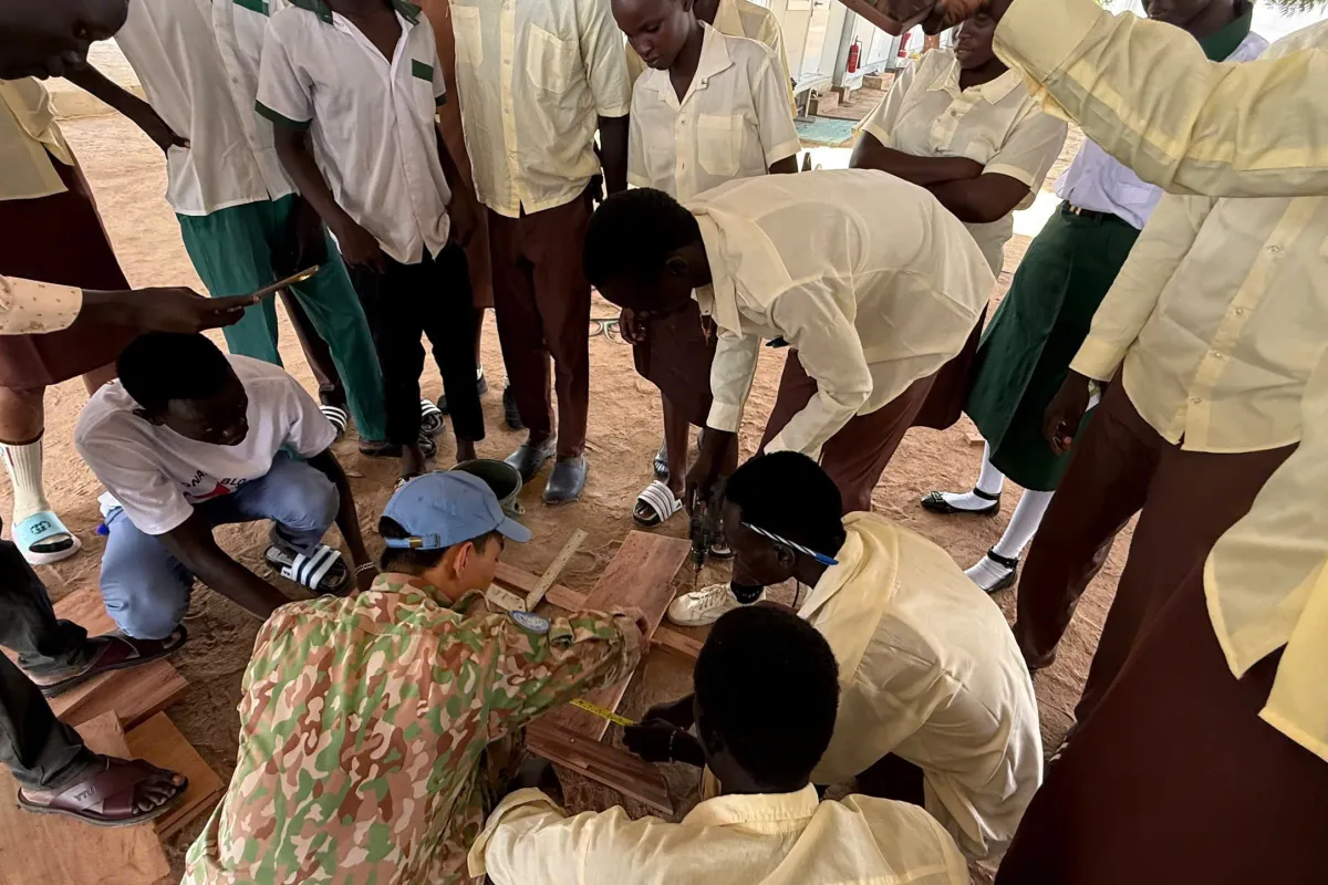 Vietnamese Peacekeepers Rebuild School Infrastructure, Promoting Education in Abyei