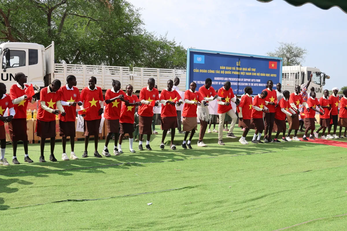 Vietnamese Peacekeepers Rebuild School Infrastructure, Promoting Education in Abyei