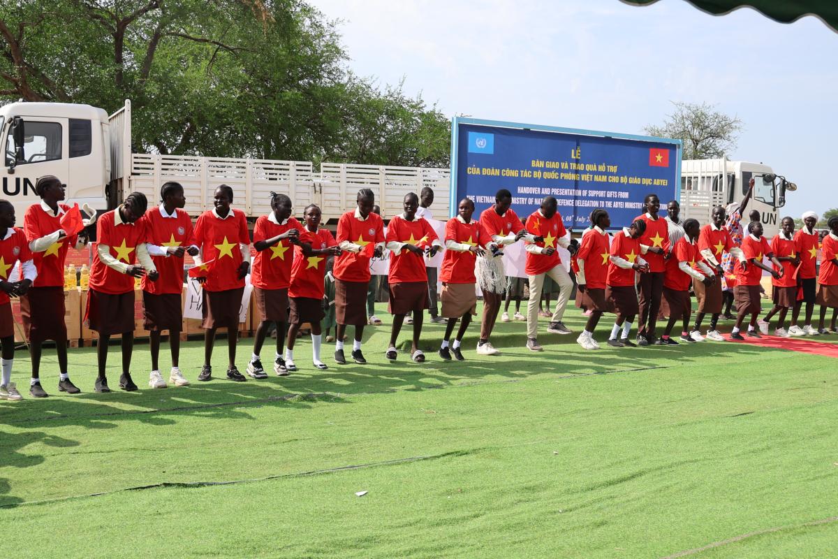 Vietnamese Peacekeepers Rebuild School Infrastructure, Promoting Education in Abyei