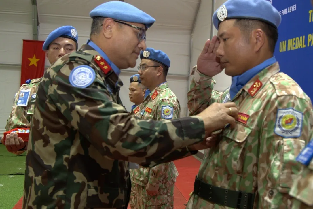 Vietnamese Peacekeepers Honored with UN Medals in Abyei