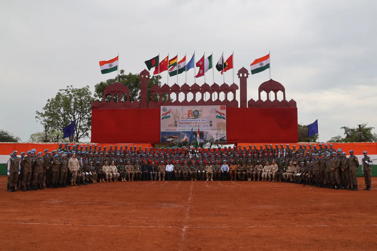 INDIAN PEACEKEEPERS AWARDED UN MEDALS FOR SERVICE IN ABYEI
