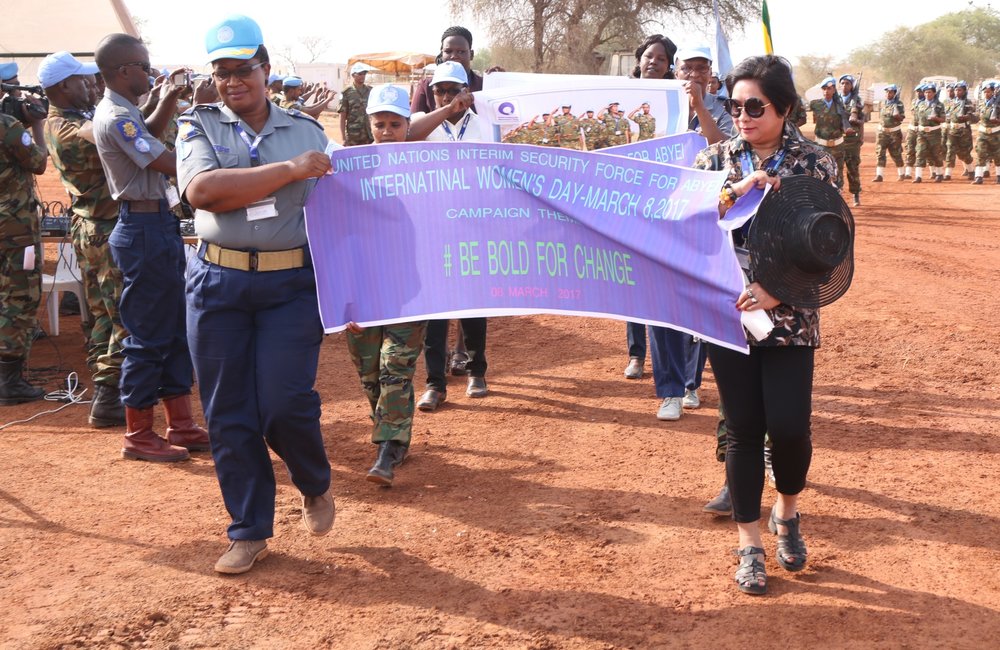 As the the world celebrated International Women's Day on 8 March 2017, the United Nations Interim Security Force for Abyei (UNISFA) conducted an event in Todach on the same day to emphasize the importance of women's role in the society. 