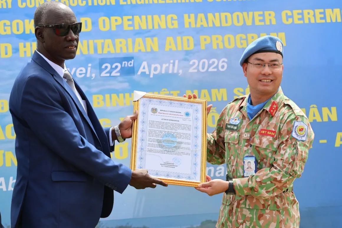 Vietnamese Peacekeepers rebuild critical infrastructure in Abyei