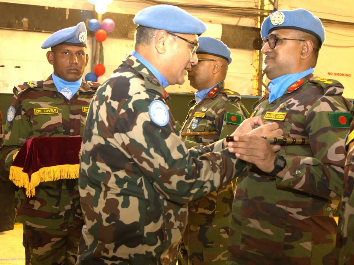Bangladesh Peacekeepers Awarded UN Medals for Service in UNISFA