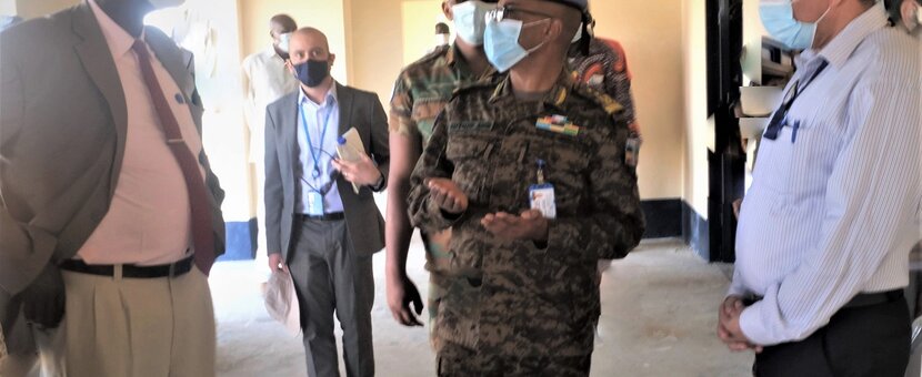 Maj. General Kefyalew Made Tessema on 1 November, handed over to local authorities sections of the  newly renovated Ameth-Bek Abyei Referral Hospital. Renovations of the Midwife and  Nursing training centre, kitchen and western wing, were done by UNIFSA and ACAD, a local implementing partners as  part of Quick Impact projects. 